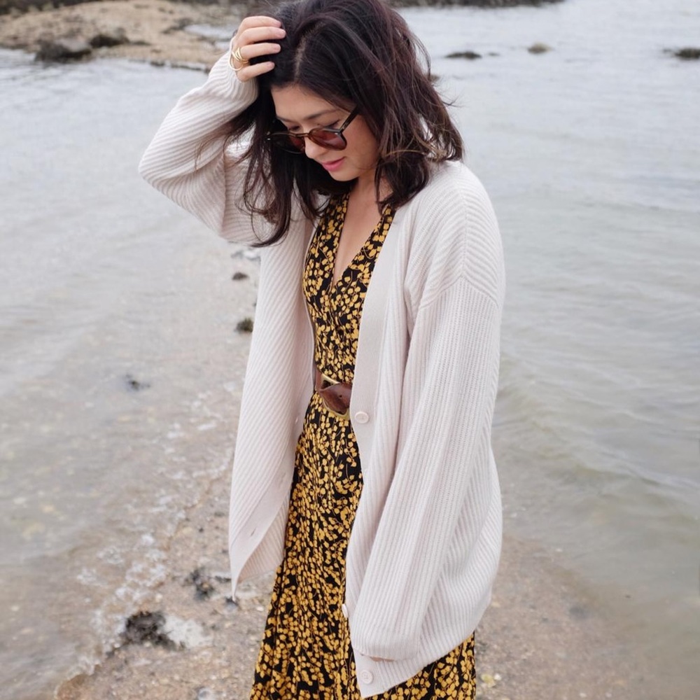 Garnet Hill Cream Cardigan